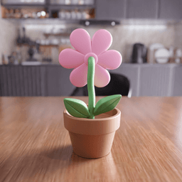 Flower Pot - Decorative Toy Style Planter 3d model