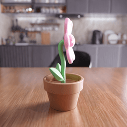 Flower Pot - Decorative Toy Style Planter 3d model