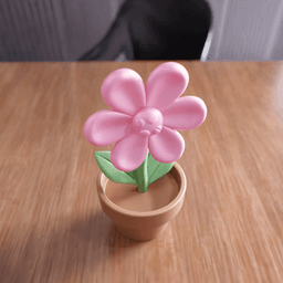 Flower Pot - Decorative Toy Style Planter 3d model
