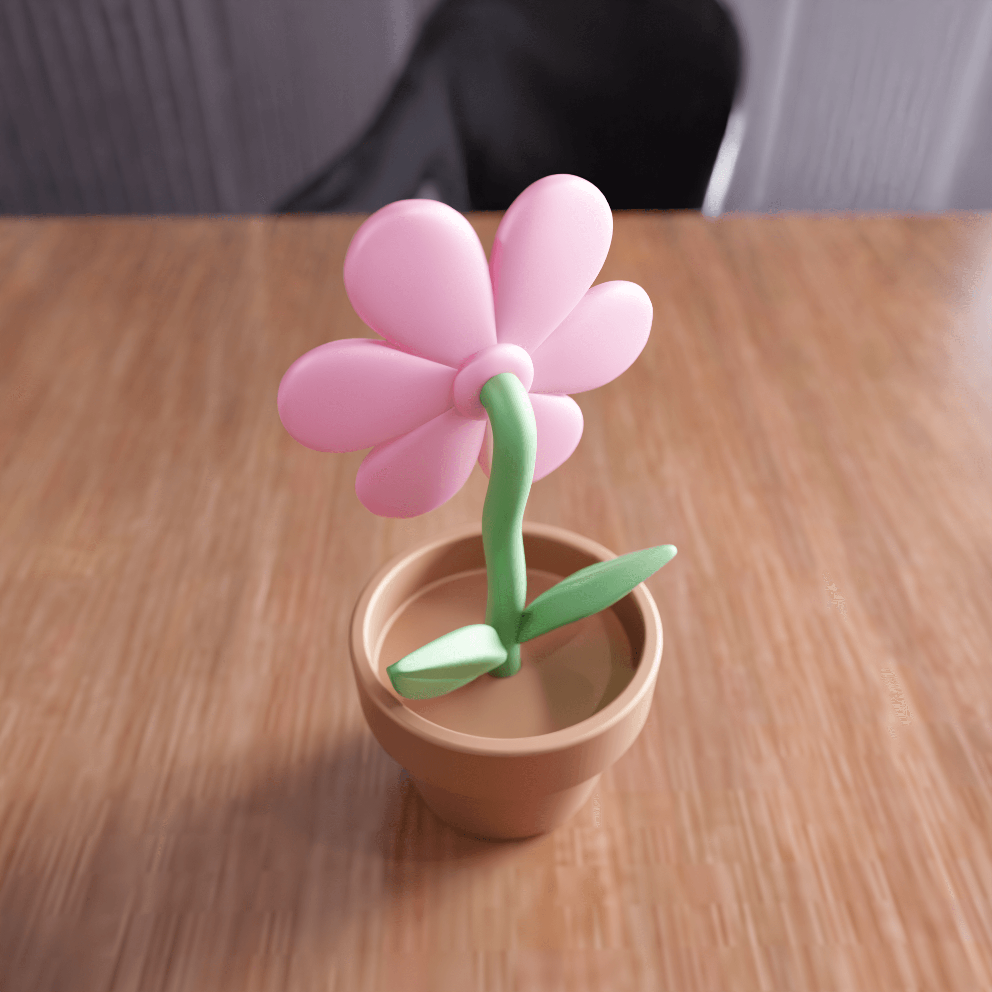 Flower Pot - Decorative Toy Style Planter 3d model