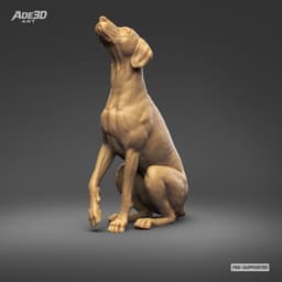 Dalmatian 3D Print Model Pose 04 3d model