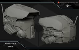 Galactic Racer helmet 3d model