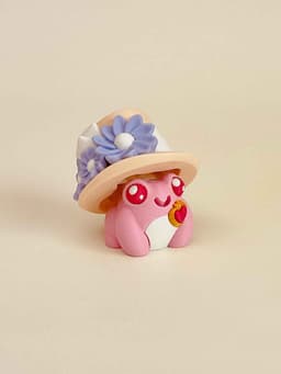 Gilded Age Frog Clicker Keychain Fidget Toy Bundle 3d model