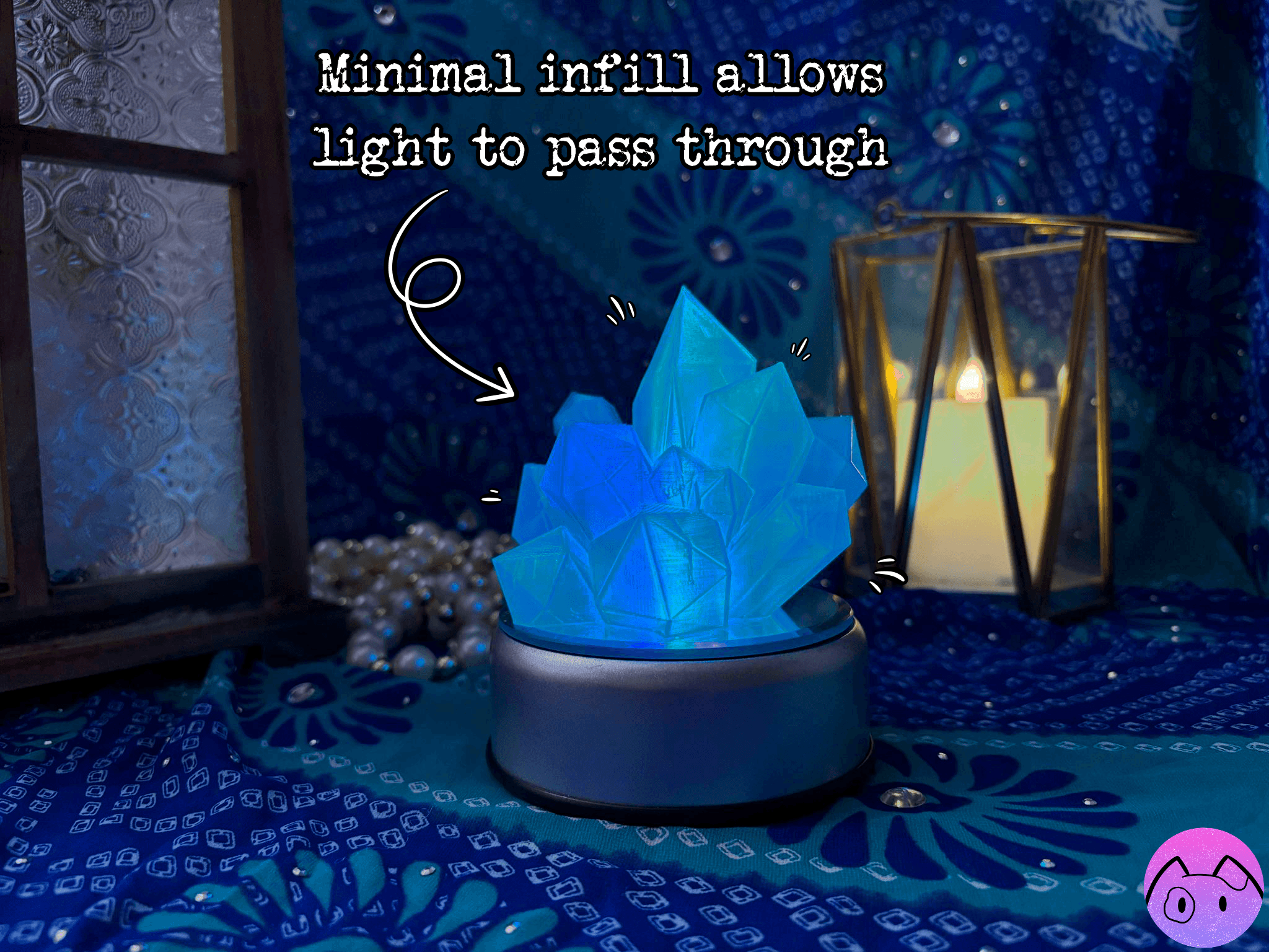 Sea Crystal Lamp 3d model