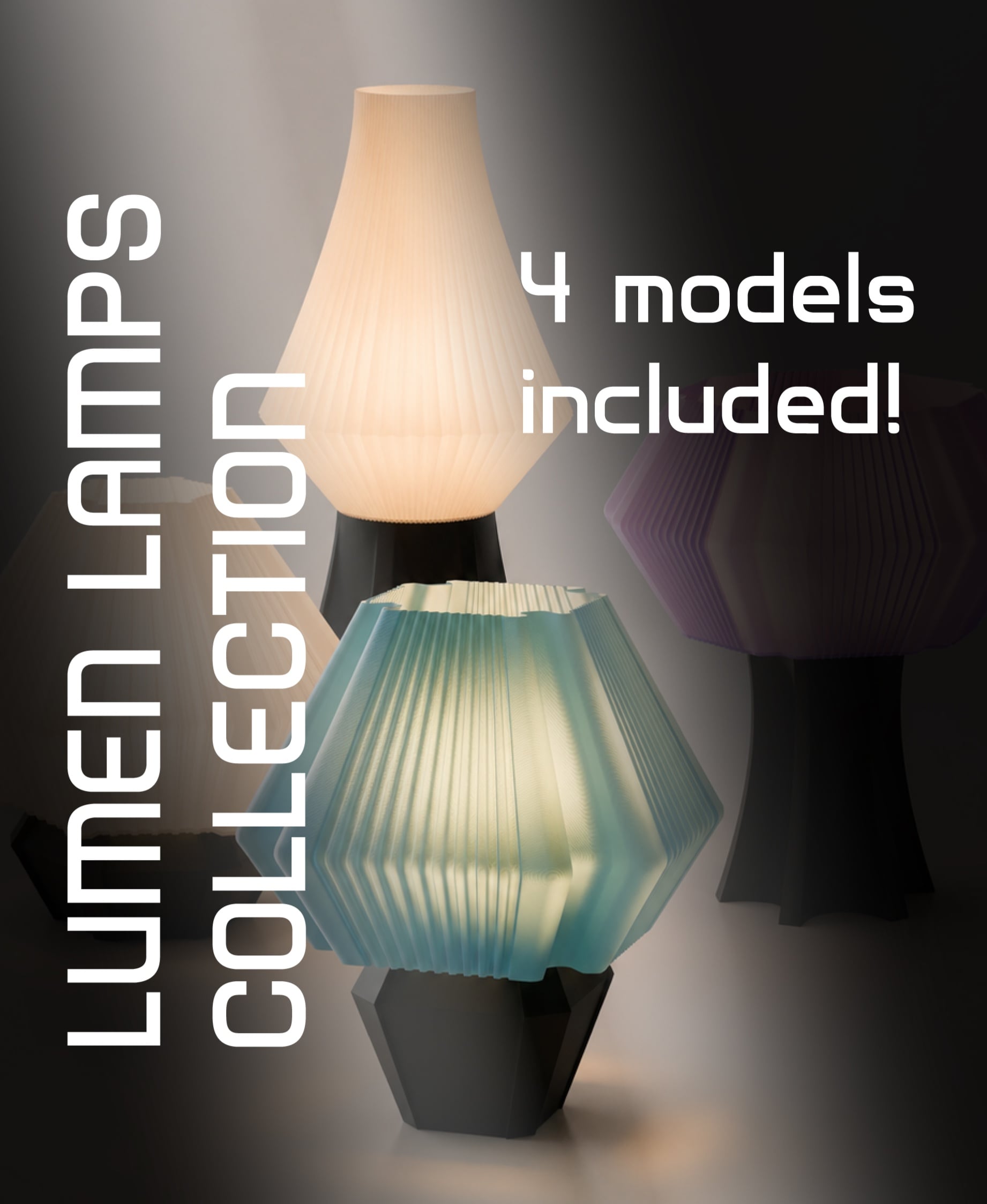 Lumen Lamps Collection BUNDLE 3d model