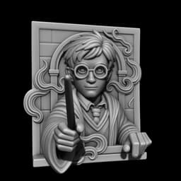 Harry potter Wall Art 3d model
