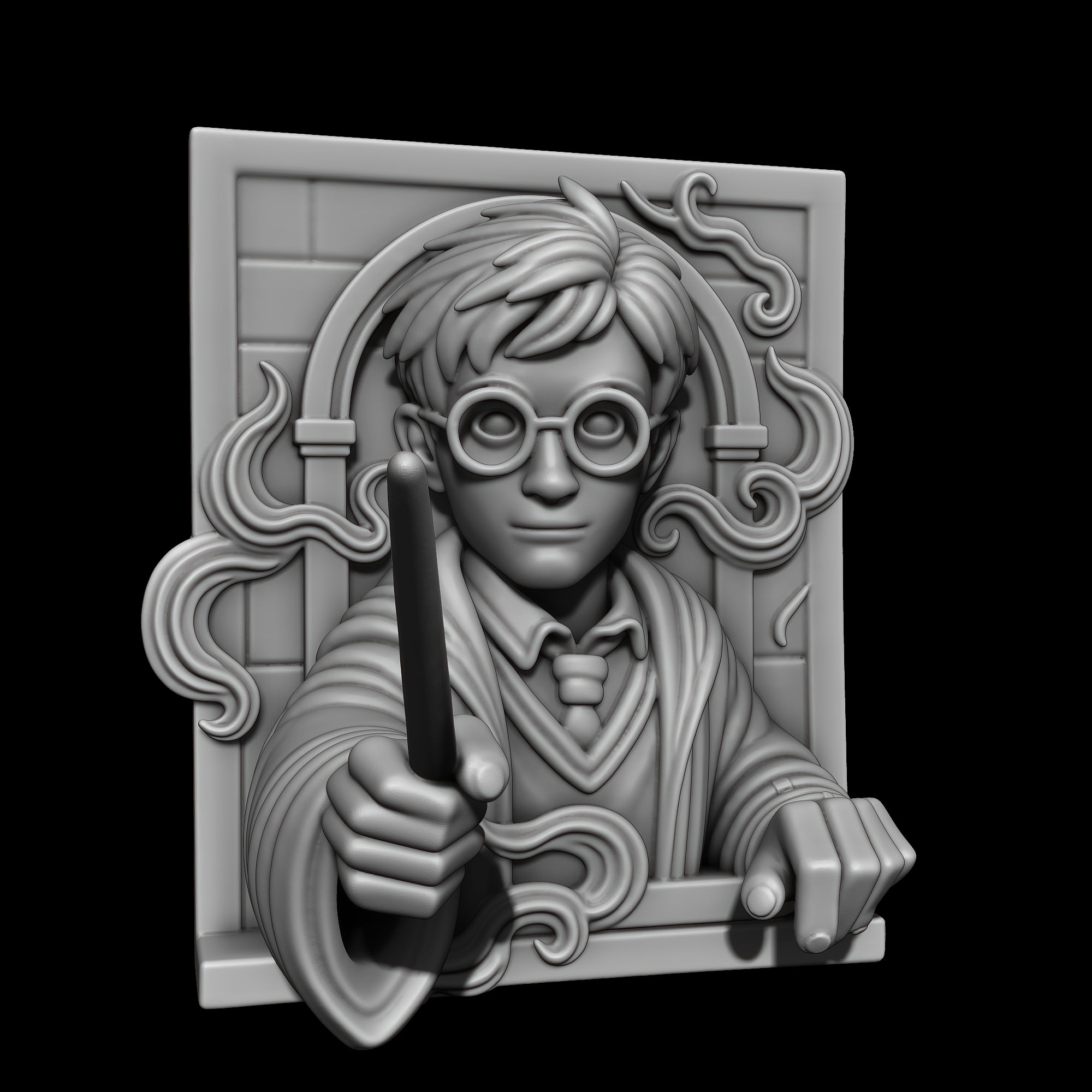 Harry potter Wall Art 3d model