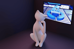 Estatua gato pensando.stl 3d model