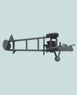1:144 R.A.F. F.E.2d (Vee) 3d model