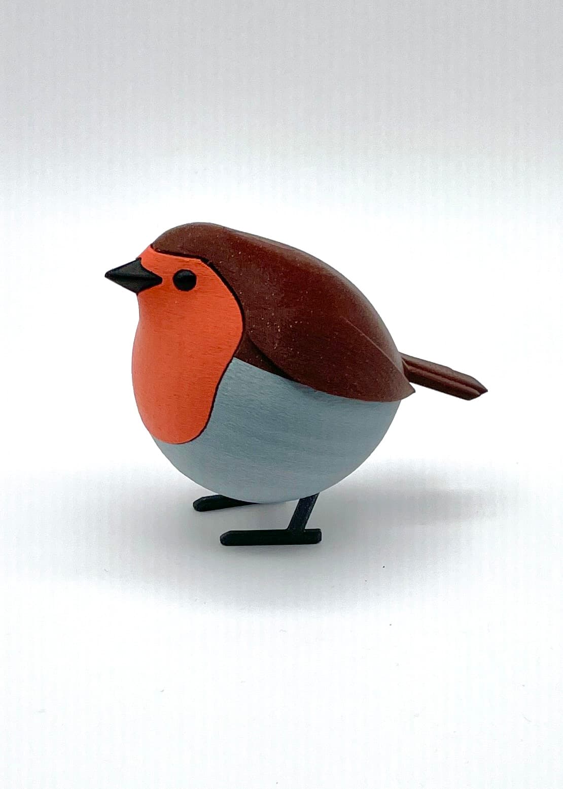 Fluffy Birds - SO CUTE! Polymaker Panchroma Galaxy Dark Red, Marble Brick, Metallic Silver, Black and Galaxy Dark Grey - 3d model