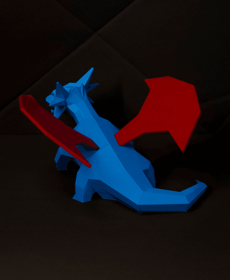 Salamence Low Poly Pokemon 3d model