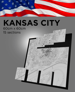 KANSAS CITY, Skyline 3d map 3d model