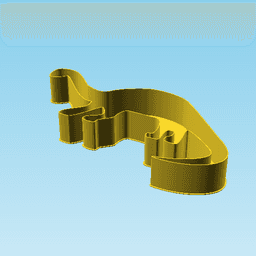 Diplodocus, nestable box (v2) 3d model