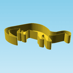 Diplodocus, nestable box (v2) 3d model