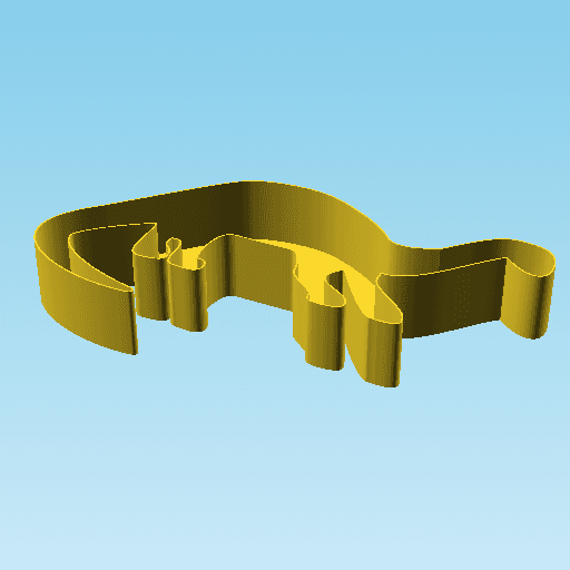 Diplodocus, nestable box (v2) 3d model