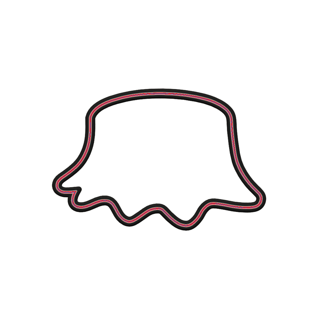 Tree Stump Cookie Cutter STL File - 4 inches 3d model