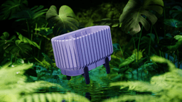 Plant Pot - Ripple DL 3d model