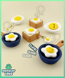 Eggscellent Fidget Clicker Keychain Bundle 3d model