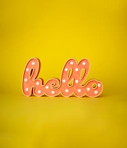 Hello - 3D Printable Marquee Sign 3d model