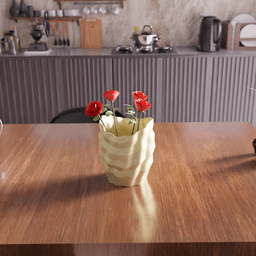 Wavy Spiral Decorative Vase / Storage 3d model