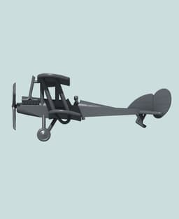 1:144 R.A.F. B.E.12 3d model