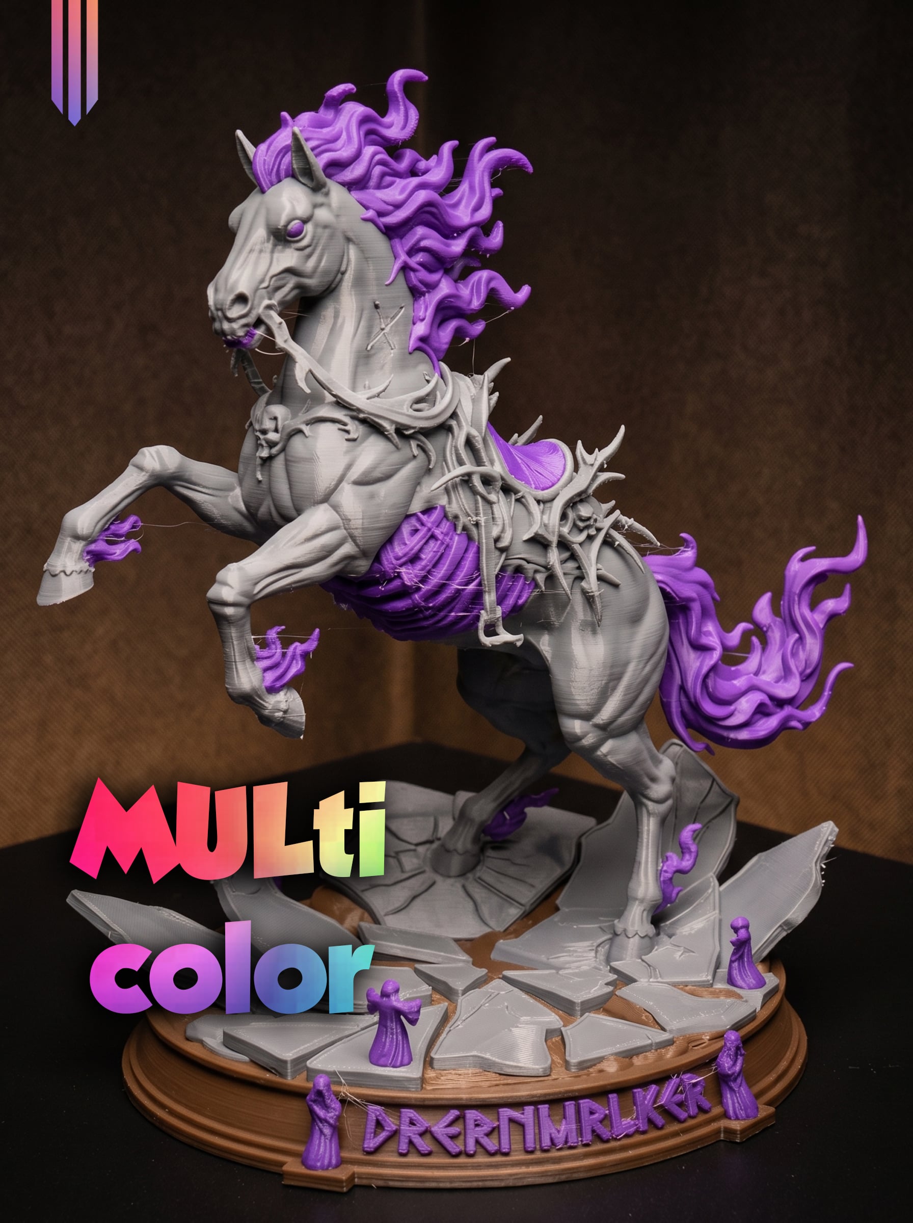 Dreamwalker Horse 3MF | Fantasy Multi-Color | FDM 3d model