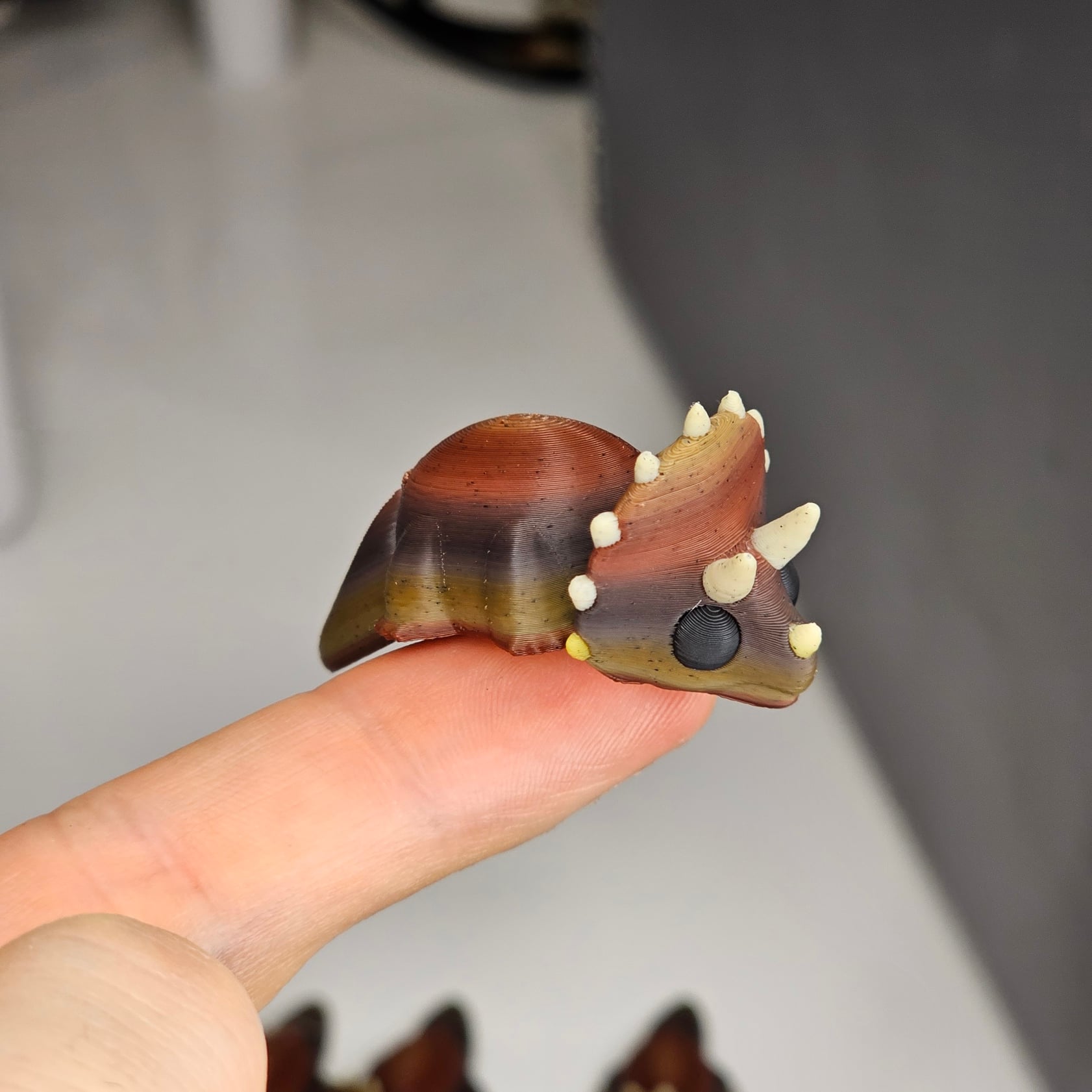 Colored MiniMonster7Triceratops 3d model