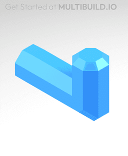 20x12.5 mm Hook (Friction-Fit Insert) 3d model