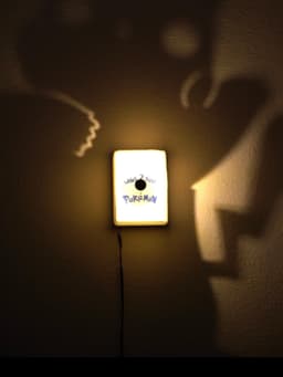 Pikachu Shadow Box Lamp 3d model