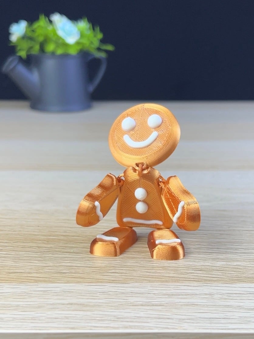 Articulated gingerbread man 3d model