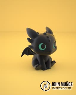 Baby Toothless - Articulated Version & Keychain 3d model