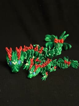 Came out great. Used Bambu Silk+ Green, Candy Red , Blue and Polymaker Cold White. 3d model