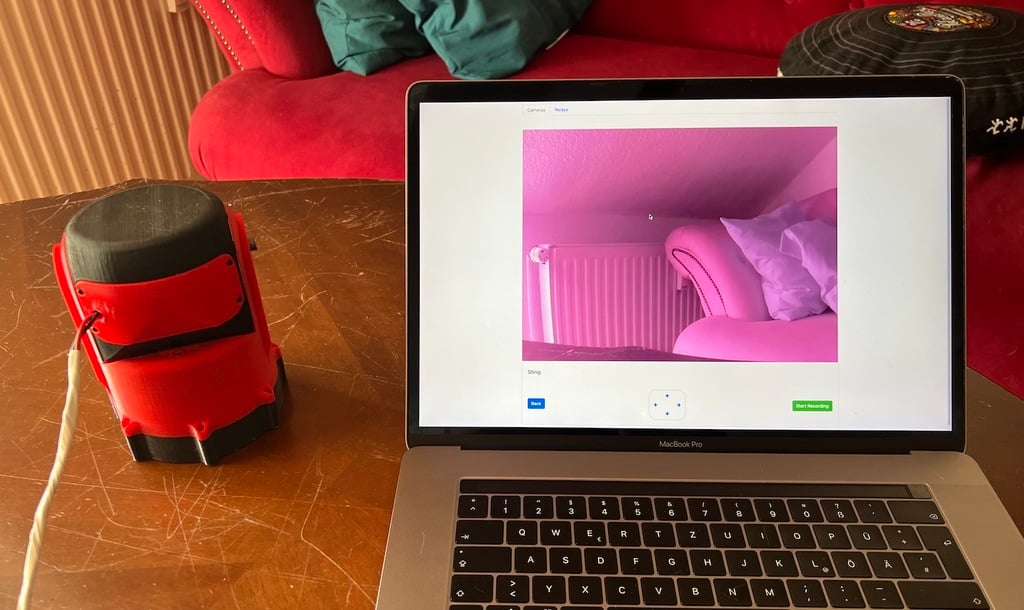 2 Axis RaspberryPi Remote IR Camera Robot 3d model