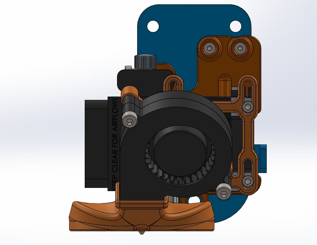 Sidewinder and Genius Hemera mounting plate V6 & Volcano.stl 3d model
