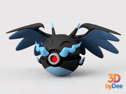 Charizard (Mega X) Ball 3d model