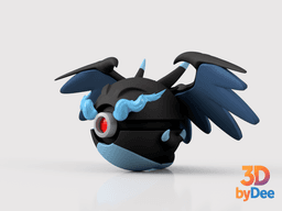 Charizard (Mega X) Ball 3d model