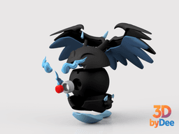Charizard (Mega X) Ball 3d model