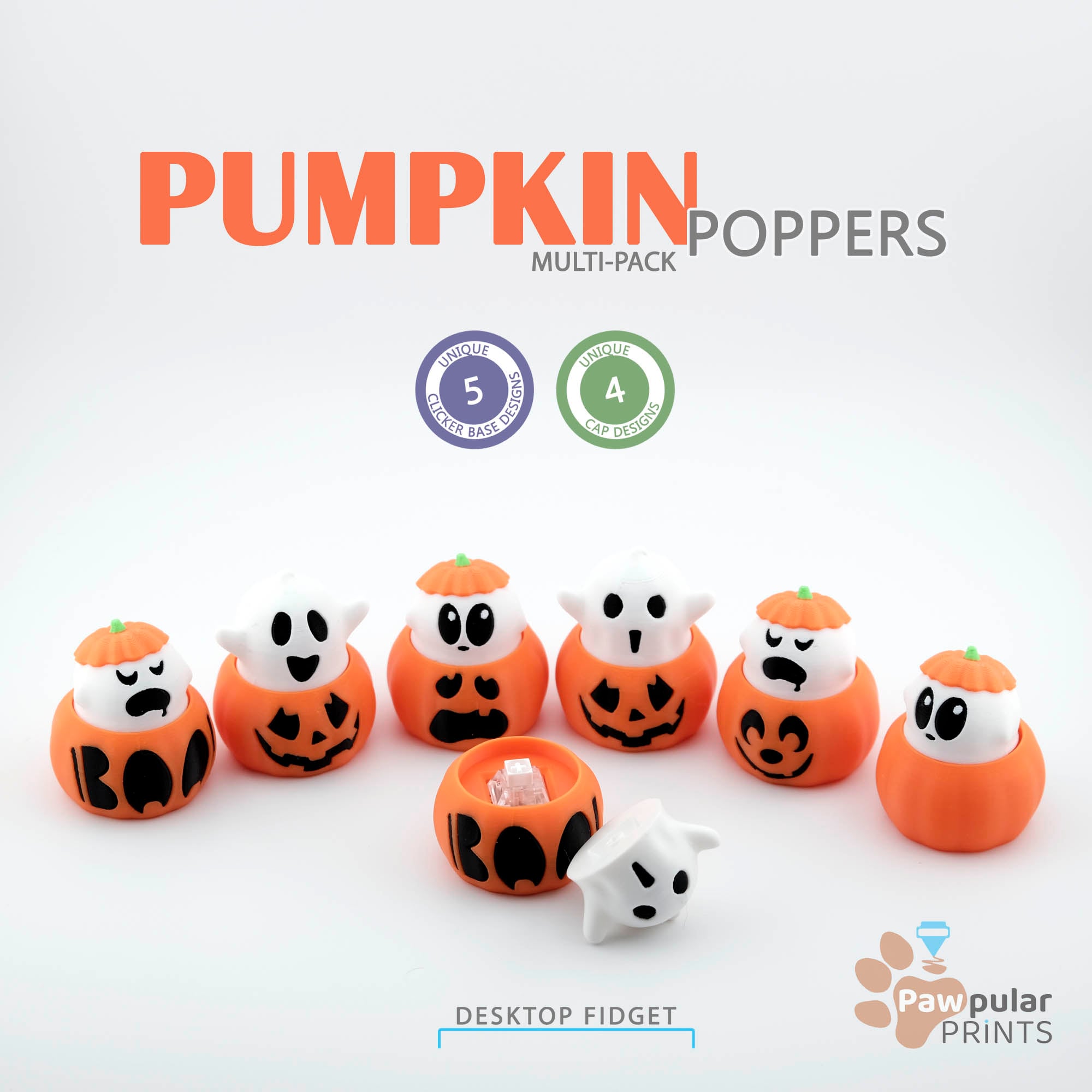 Pumpkin Poppers 3d model