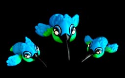Hatchling Hummingbird (Commercial Use) 3d model