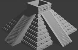 Pirámide indígena en 3D 3d model