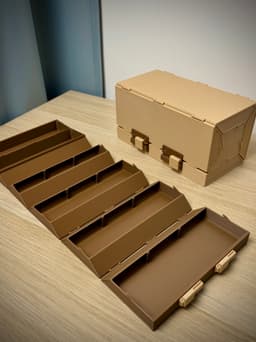 Roll Up Storage Box | Square Organizer 3d model