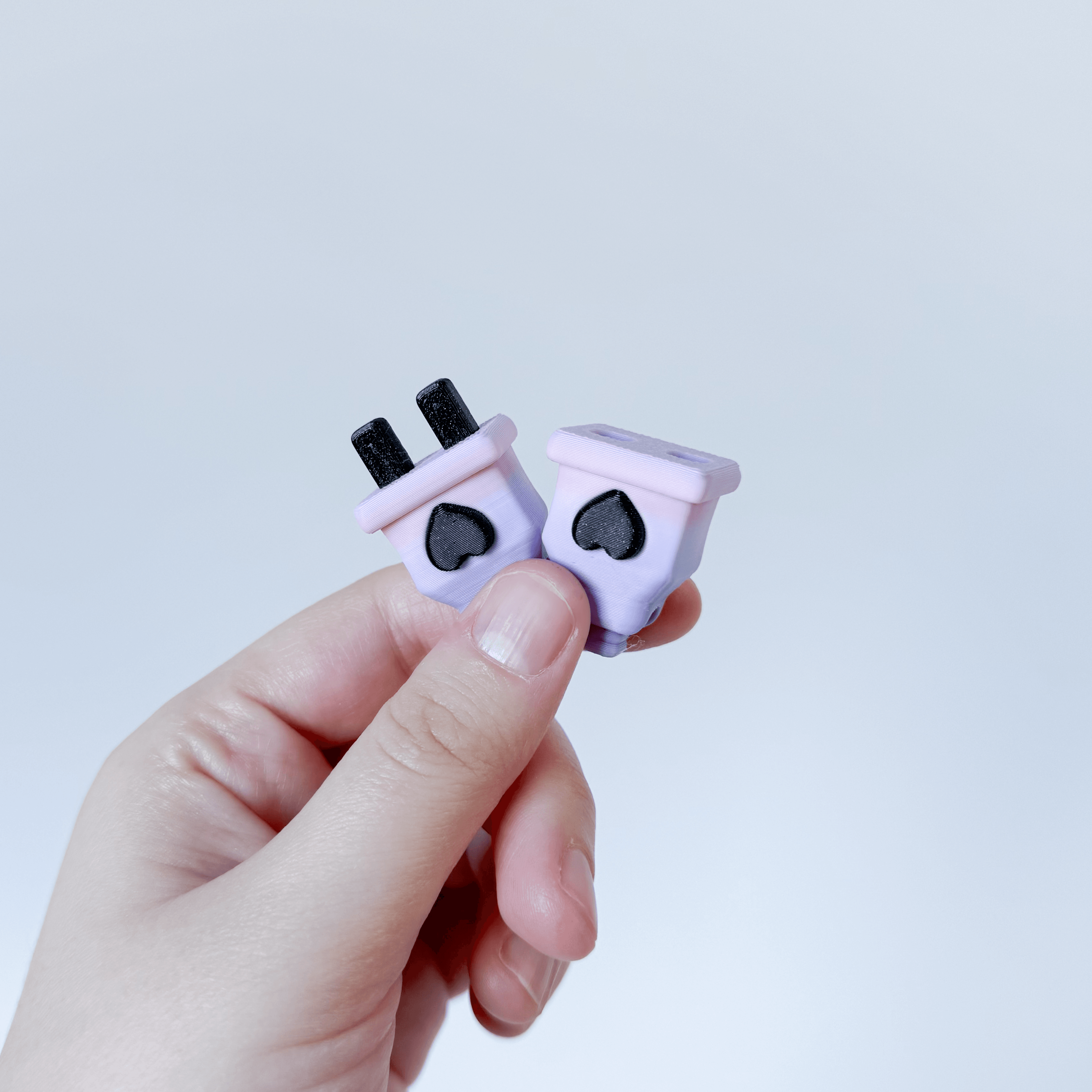 Plug and Socket Keychains 3d model