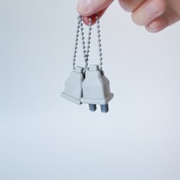 Plug and Socket Keychains 3d model