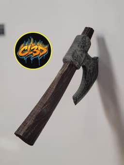 English Hatchet Fridge Magnet 3d model
