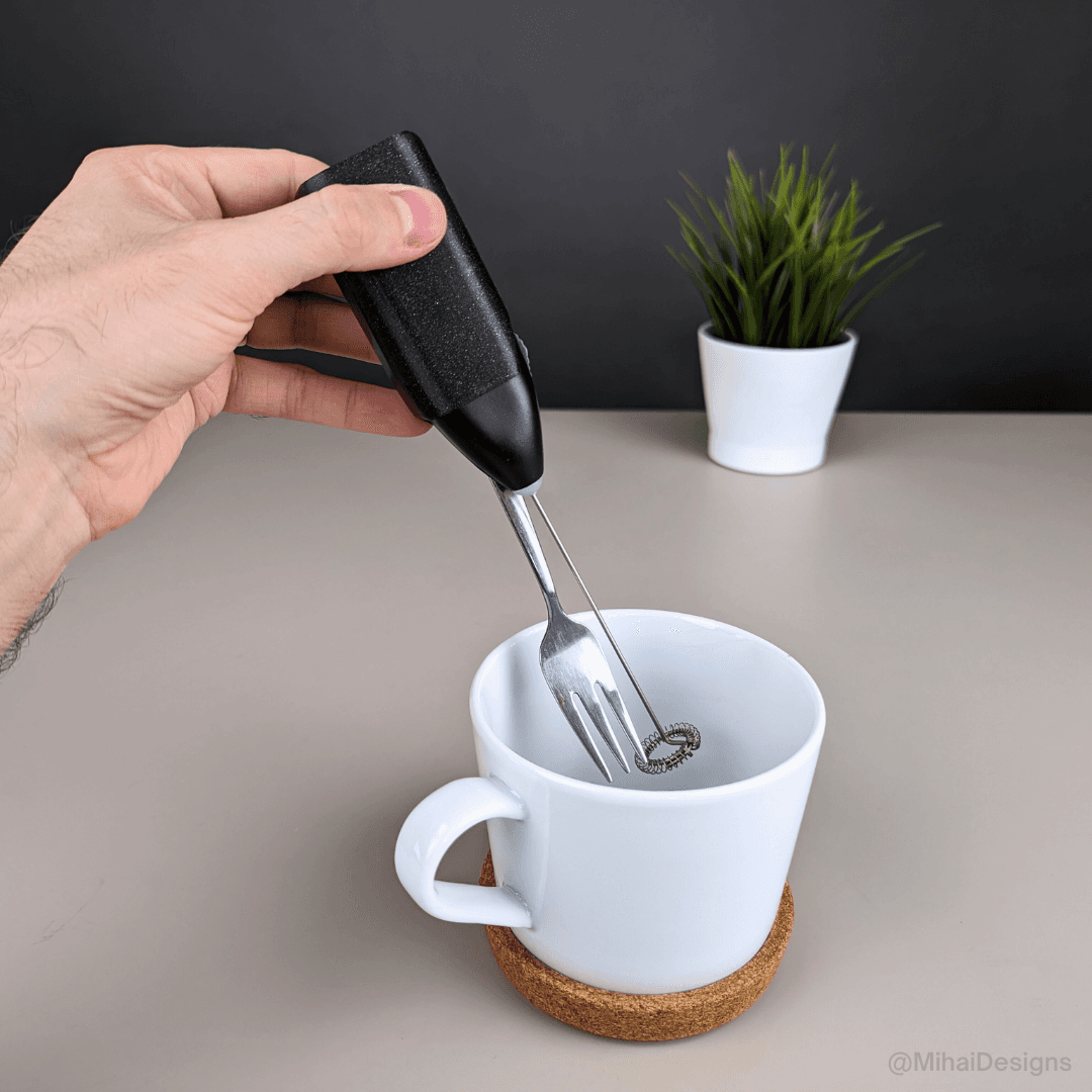 Ikea milk frother adapter 3d model