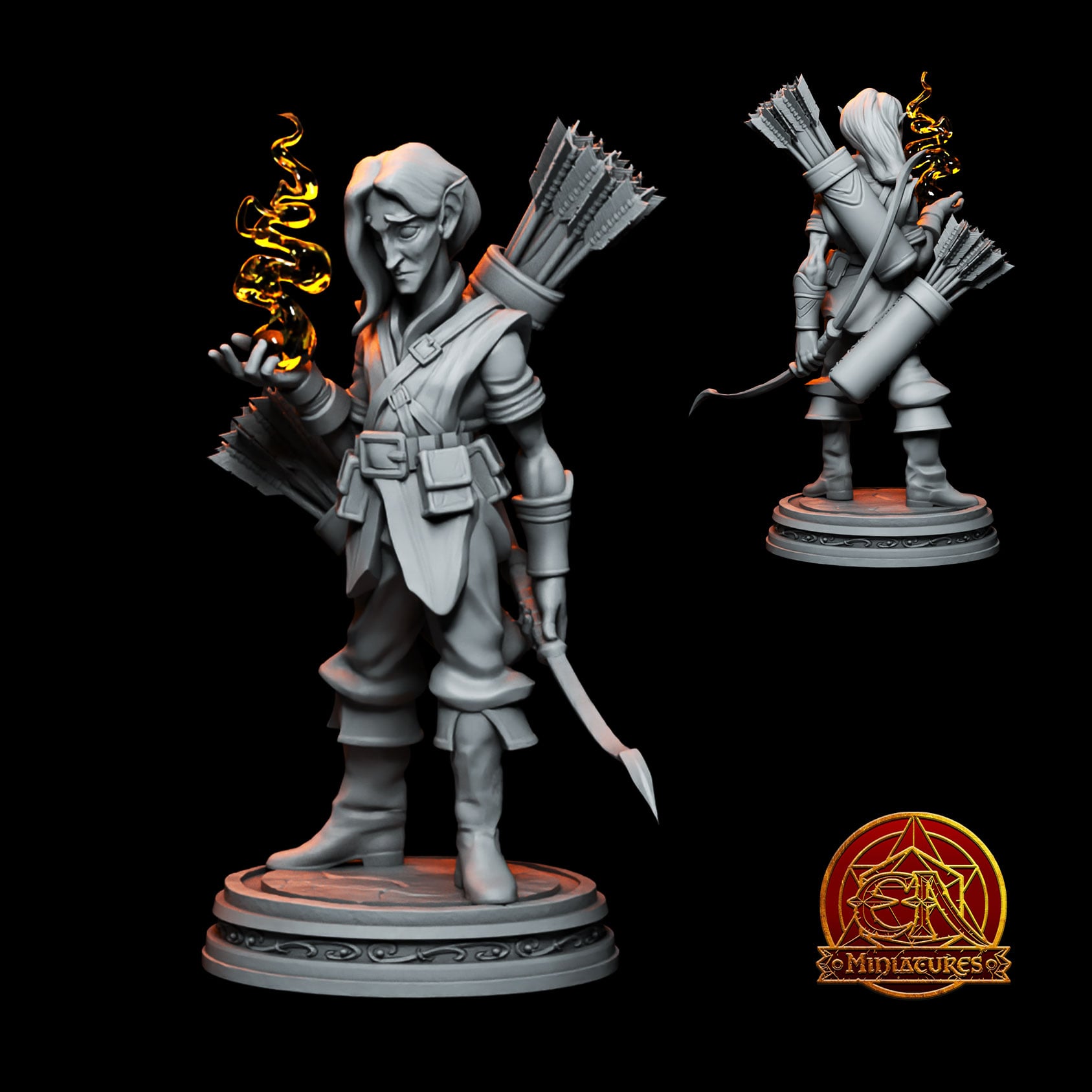 Elle (Ellie) Blight - Elf Sorcerer 3d model