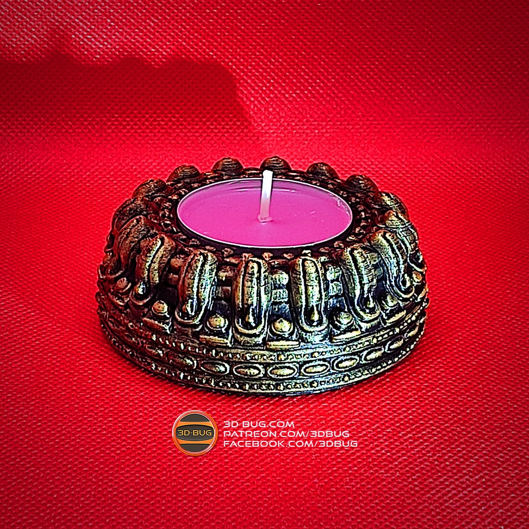 Tealight Holder 001 3d model