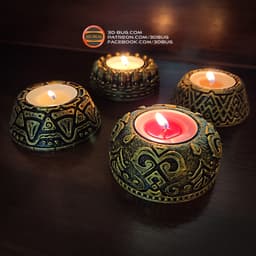 Tealight Holder 001 3d model