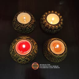 Tealight Holder 001 3d model