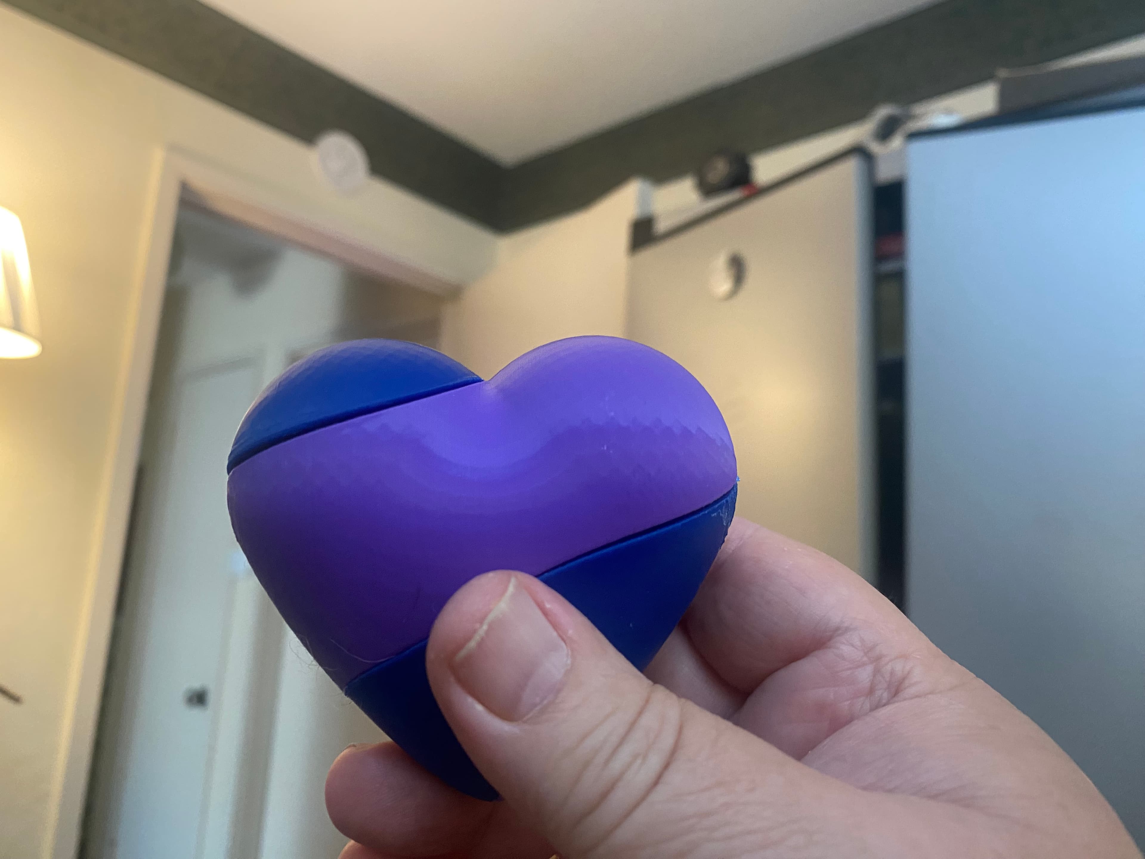 Printed in overture blue and purple PLA
